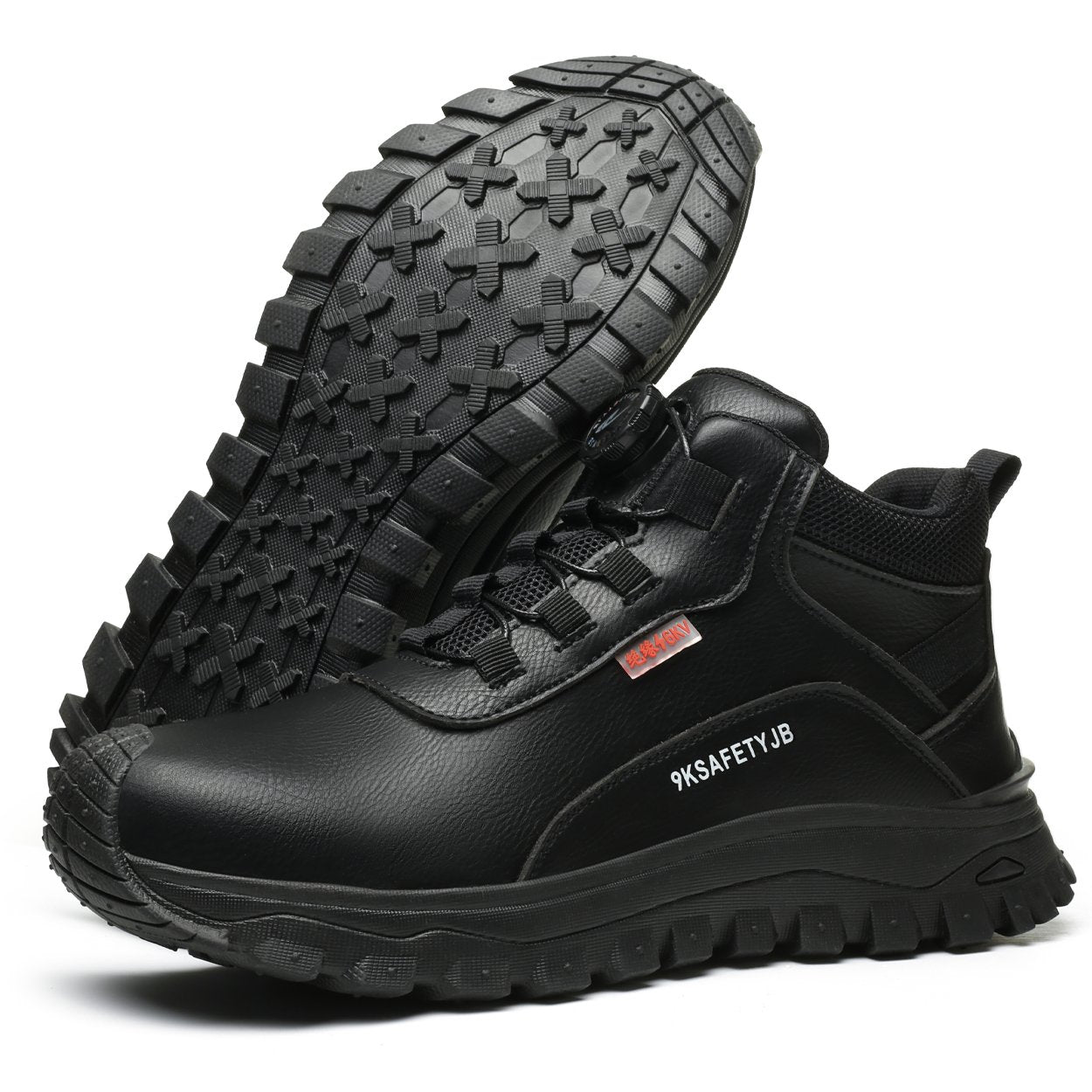 Men's Work Boots Composite Toe Safety Dial Lacing