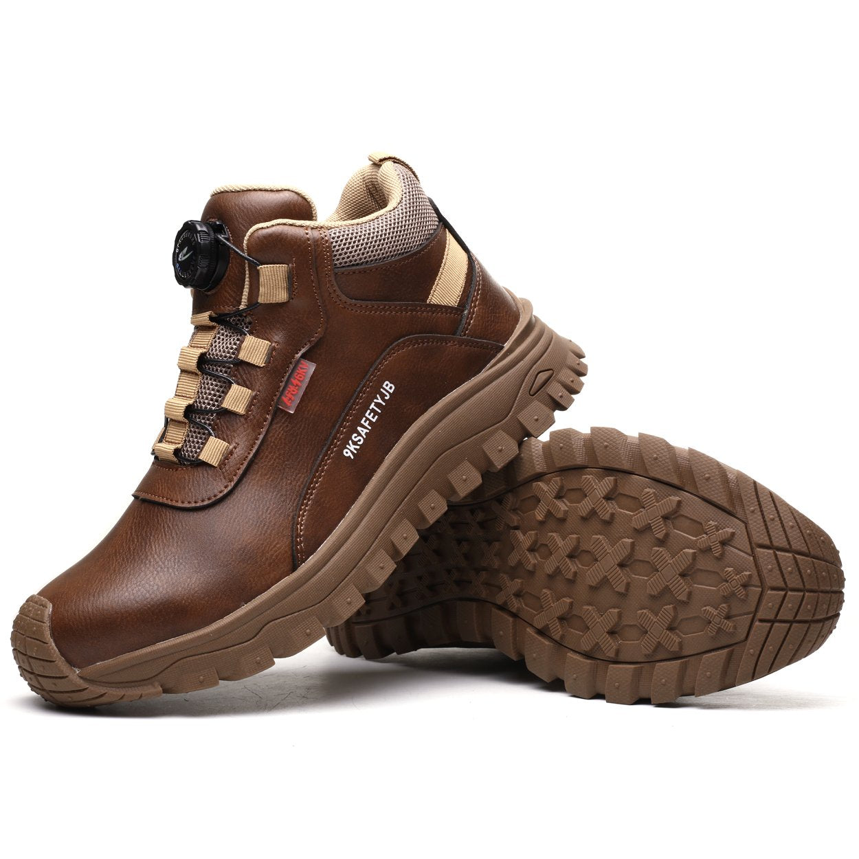 Men's Work Boots Composite Toe Safety Dial Lacing