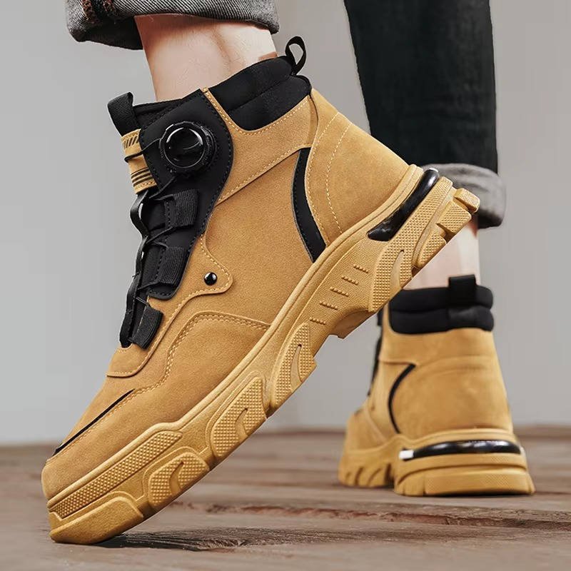 Men's Work Boots Dial Lock Heavy Duty Protection - Yellow