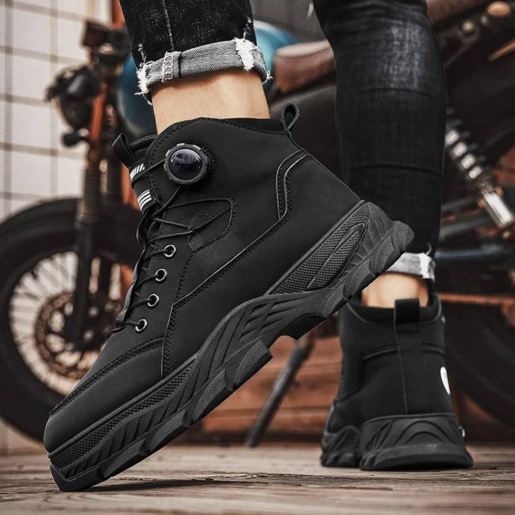 Men's Work Boots Dial Lock Heavy Duty Protection - Black