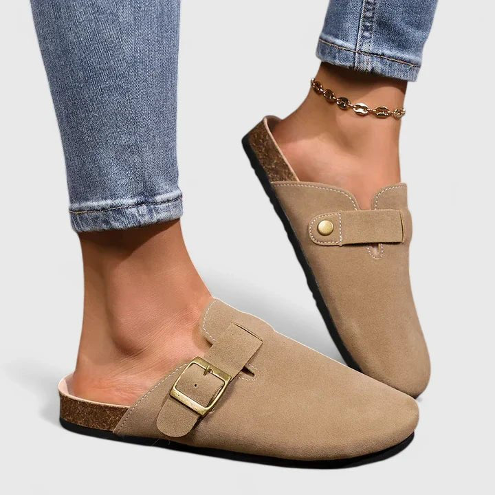 Orthopedic Loafers Slip-On Comfort Buckle Flats