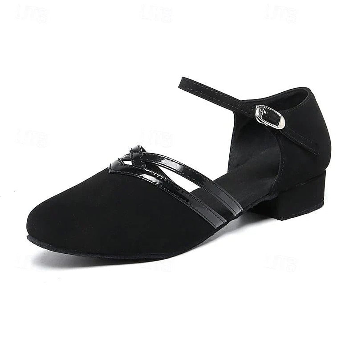 Women's Comfort Block-Heel Ankle-Strap Mary Jane Flats