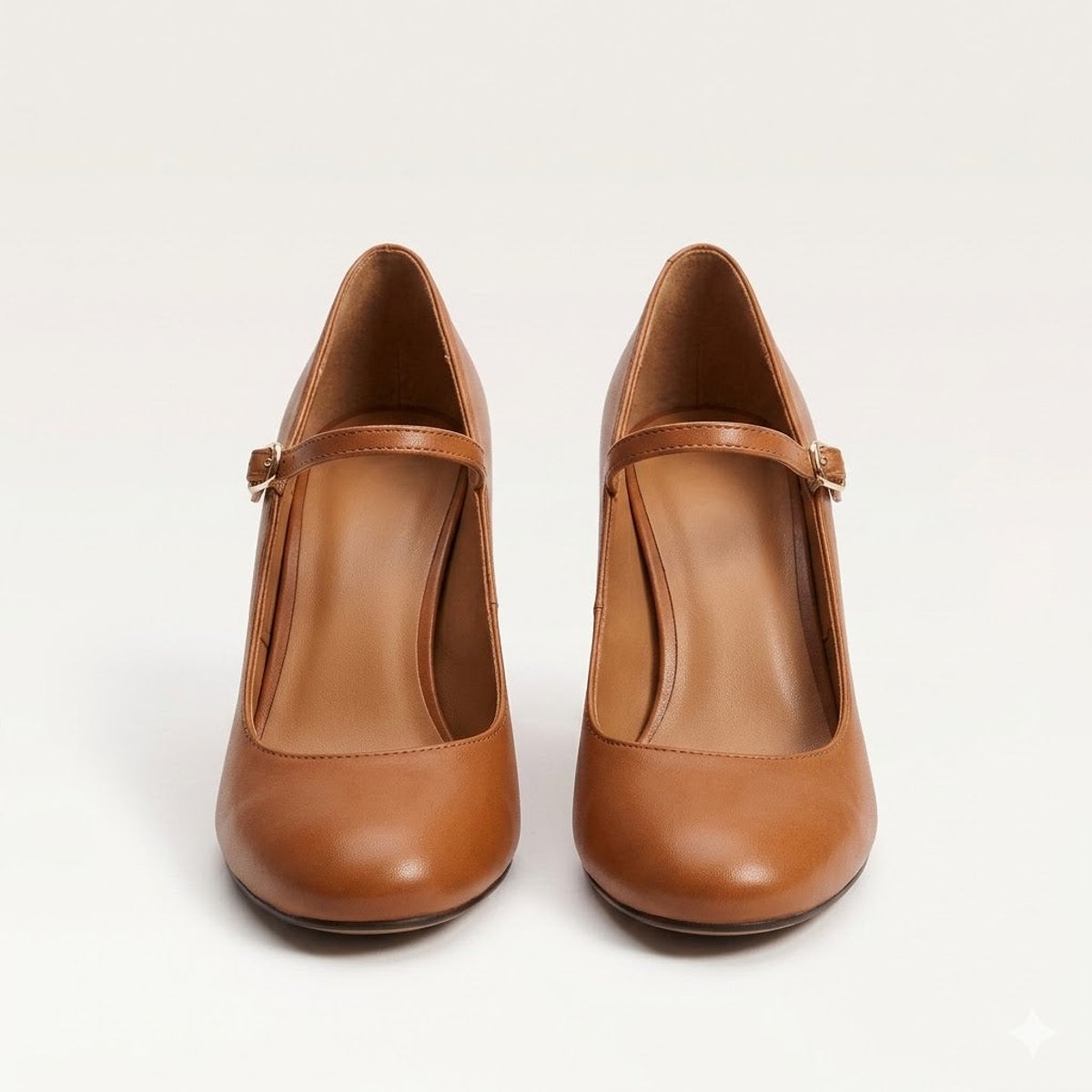 Women's Comfort Sandals Block Heel Mary Jane Leather Pumps