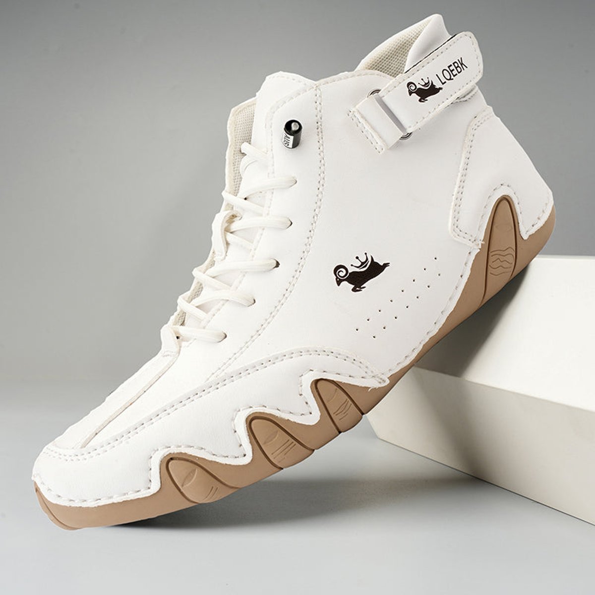 Women's Comfort Sneakers Lace-Up Leather Ankle Boots