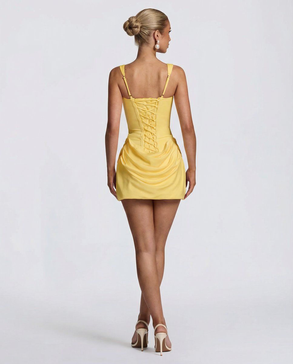 Women's Corset Bodycon Summer Dress Jumpsuit Mini Square Neck