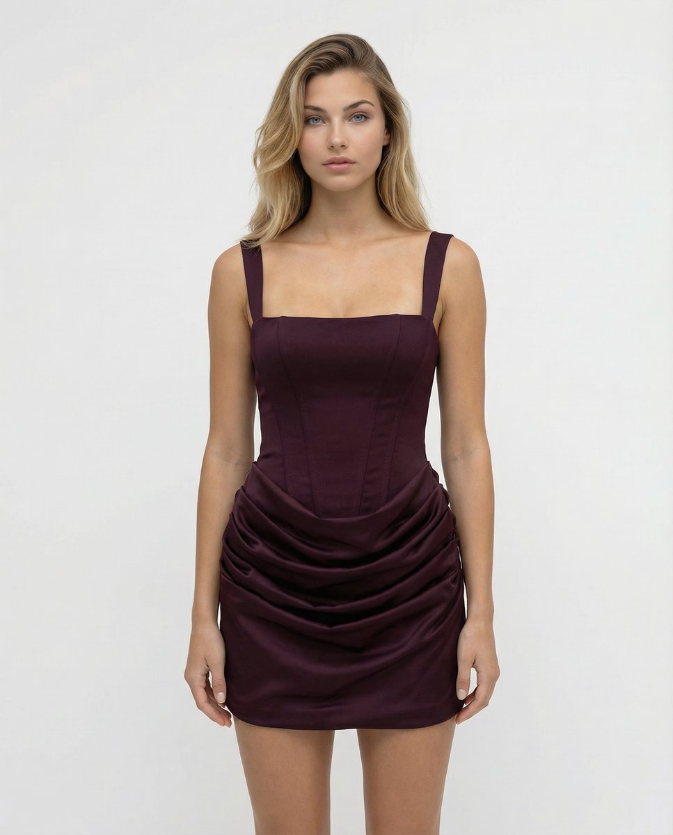 Women's Corset Bodycon Summer Dress Jumpsuit Mini Square Neck