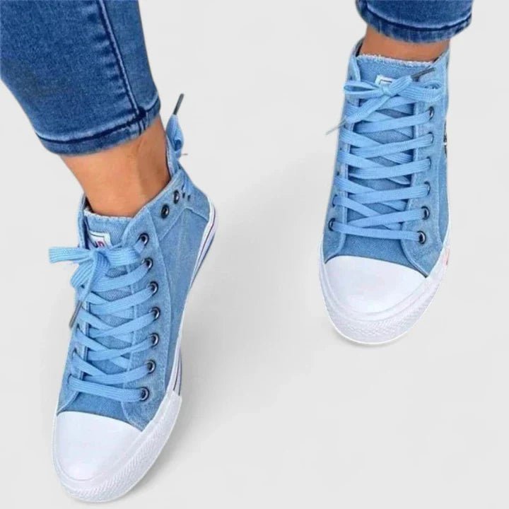 Women's Denim High-Top Canvas Orthopedic Sneakers