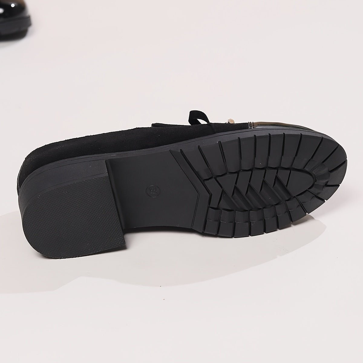 Women's Elegant Loafers Slip-On Comfort Tassel Black