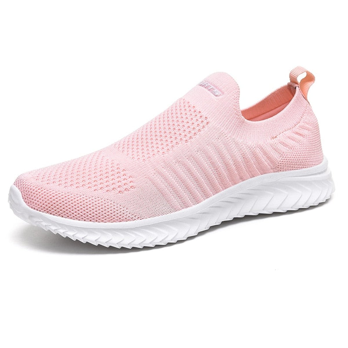 Women's Ergonomic Cushioned Slip-On Comfort Sneakers - Pink