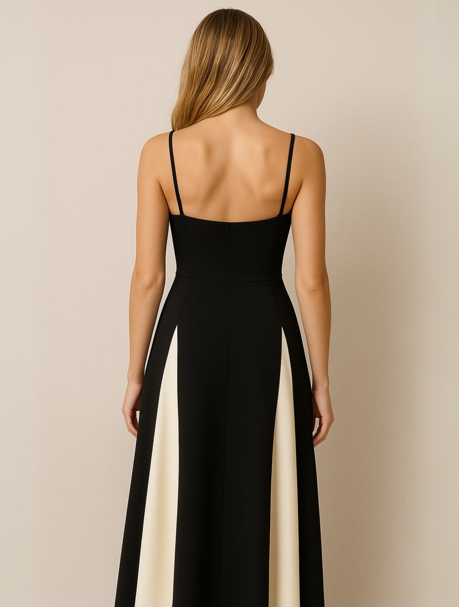 Women's Formal Sweetheart Wedding Guest Dress Flowing Maxi Gown