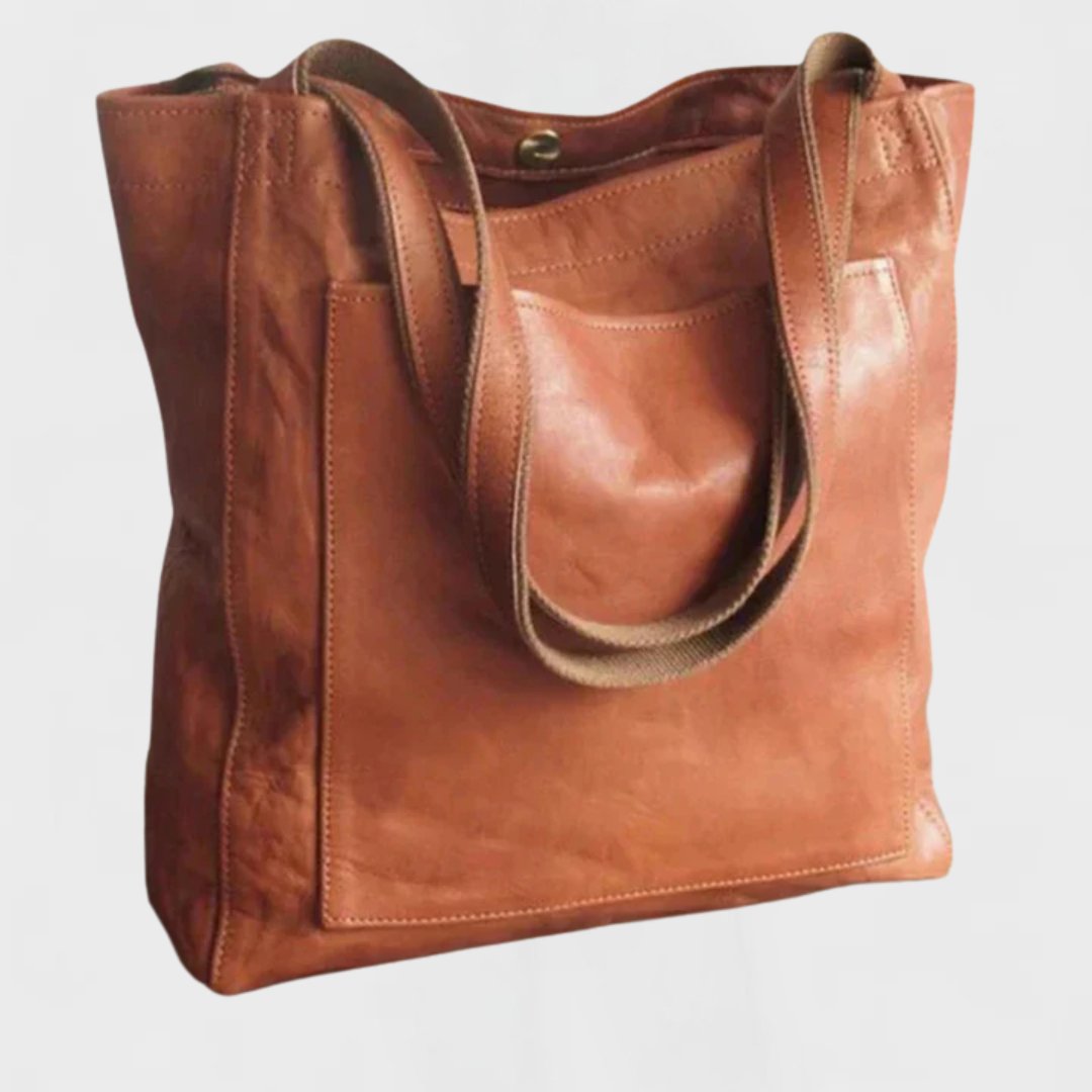 Women's Large Everyday Leather Tote Bags Structured Shoulder Bag