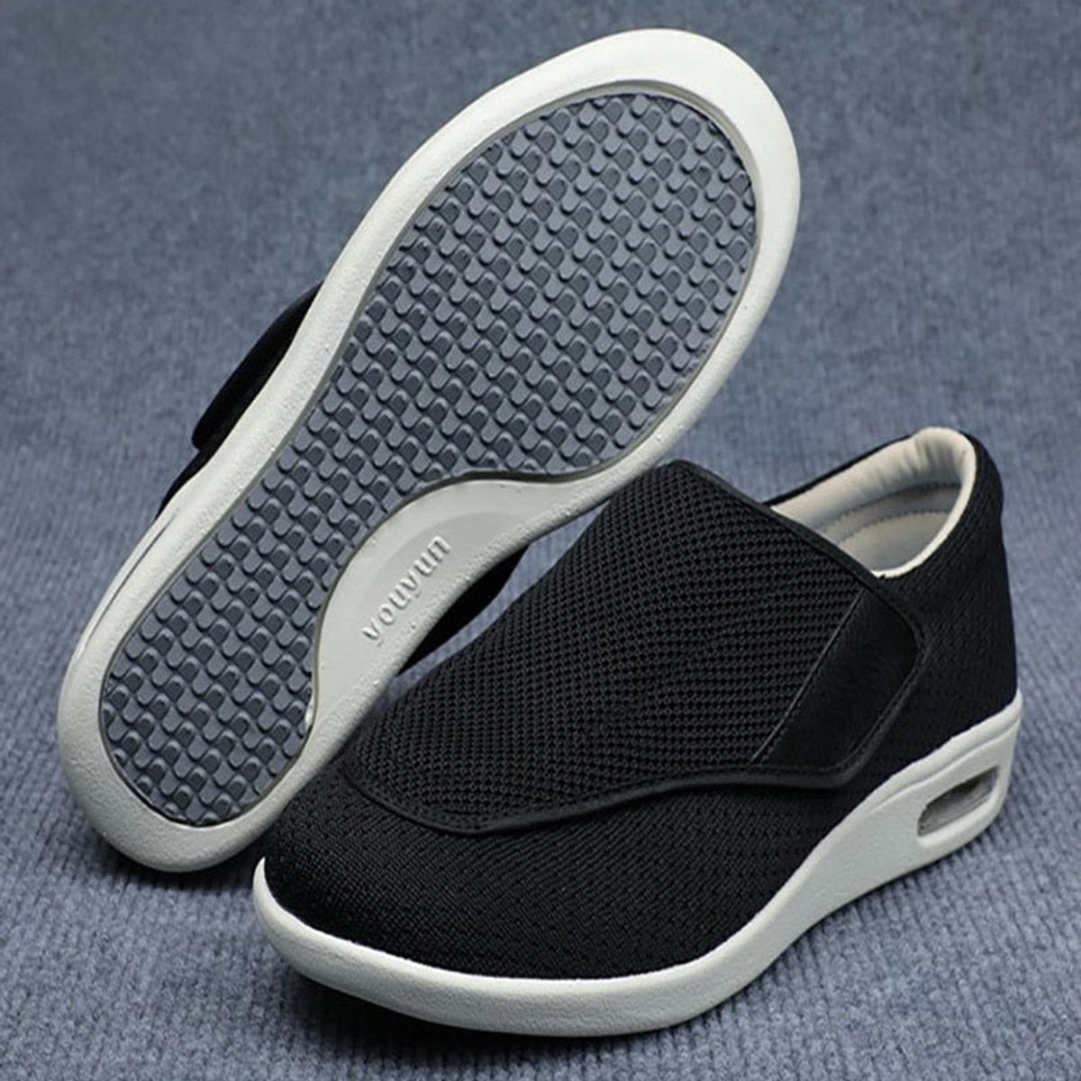 Women's Lightweight Knit Slip-On Comfort Sneakers Air Cushion Sole