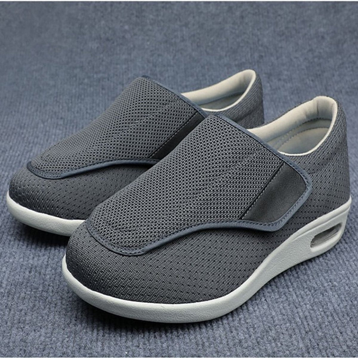 Women's Lightweight Knit Slip-On Comfort Sneakers Air Cushion Sole