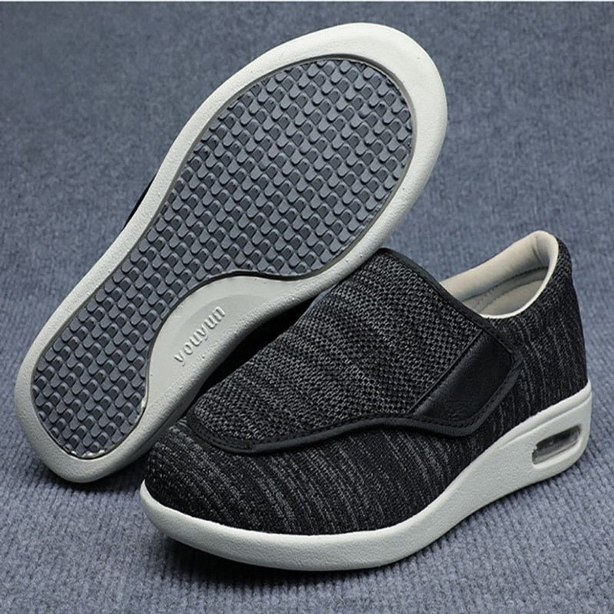 Women's Lightweight Knit Slip-On Comfort Sneakers Air Cushion Sole