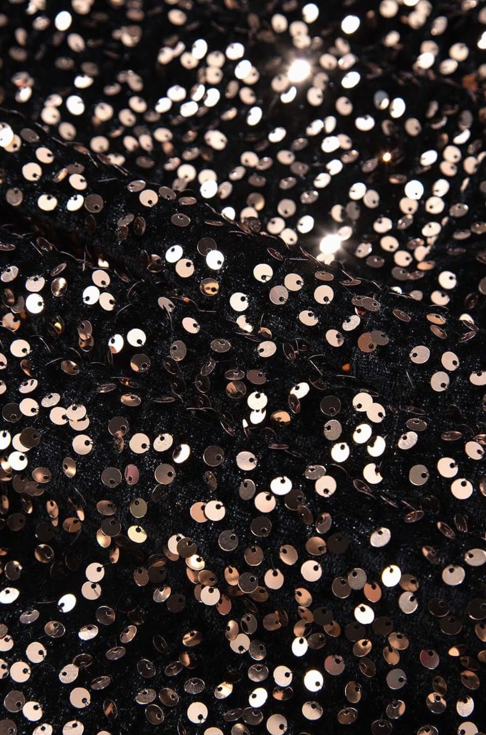 Women's Long-Sleeve Sequin Mini Dress Formal Bodycon