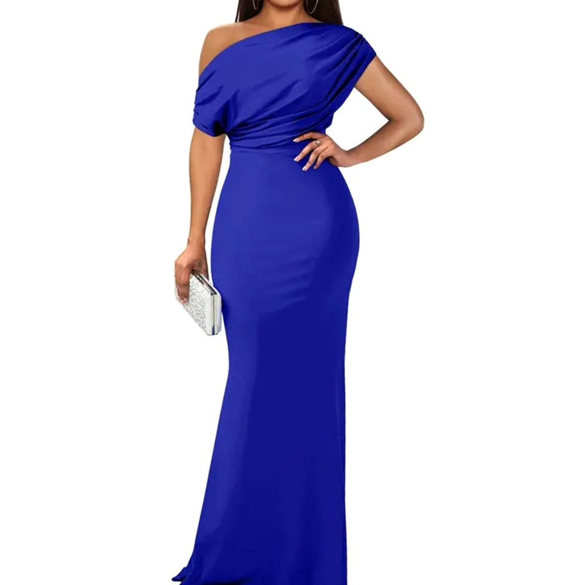 Women's Off-Shoulder Bodycon Floor-Length Formal Evening Dress II - Royal Blue