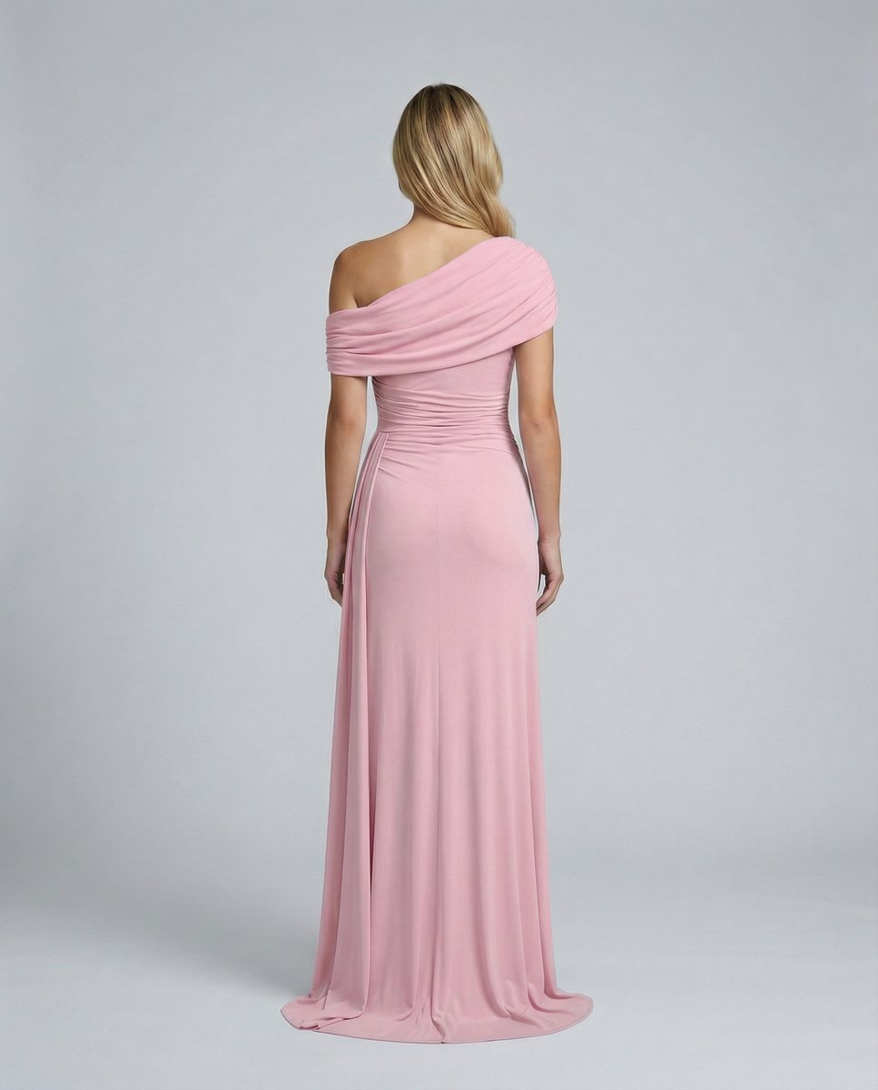 Women's Off-Shoulder Maxi Summer Dress Jumpsuit Ruched Formal Gown