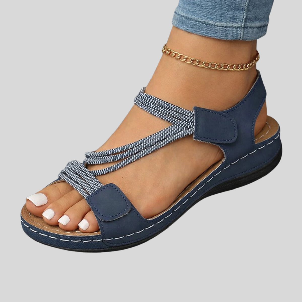 Women's Orthopedic Adjustable Velcro Strap Comfort Sandals