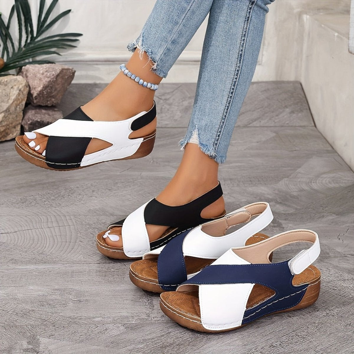Women's Orthopedic Arch-Support Slingback Comfort Sandals