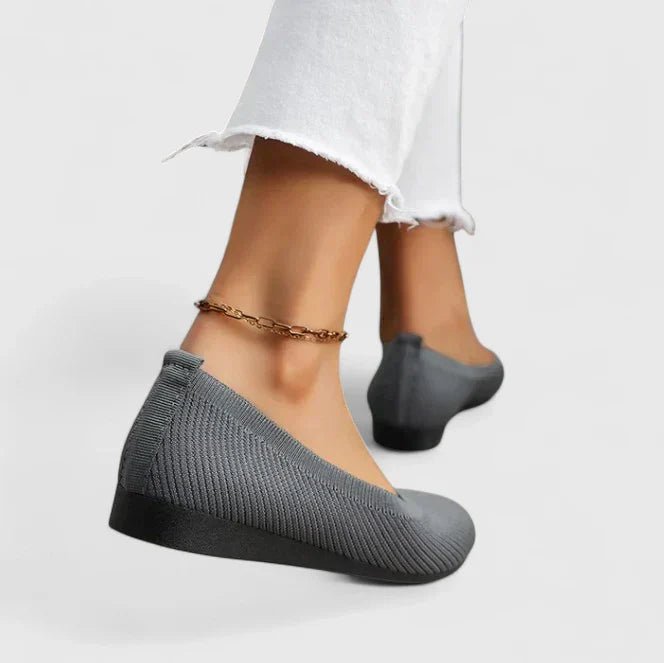 Women's Orthopedic Arch-Support Slip-On Flats - Gray