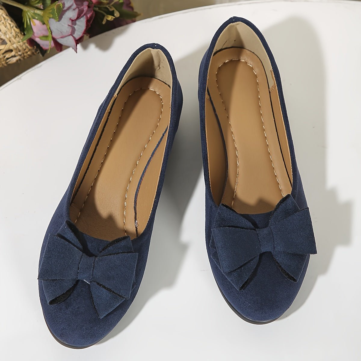 Women's Orthopedic Bow-Detail Slip-On Flat Shoes
