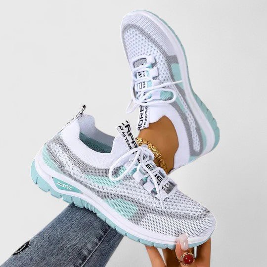 Women's Orthopedic Breathable Mesh Lace-Up Trainers