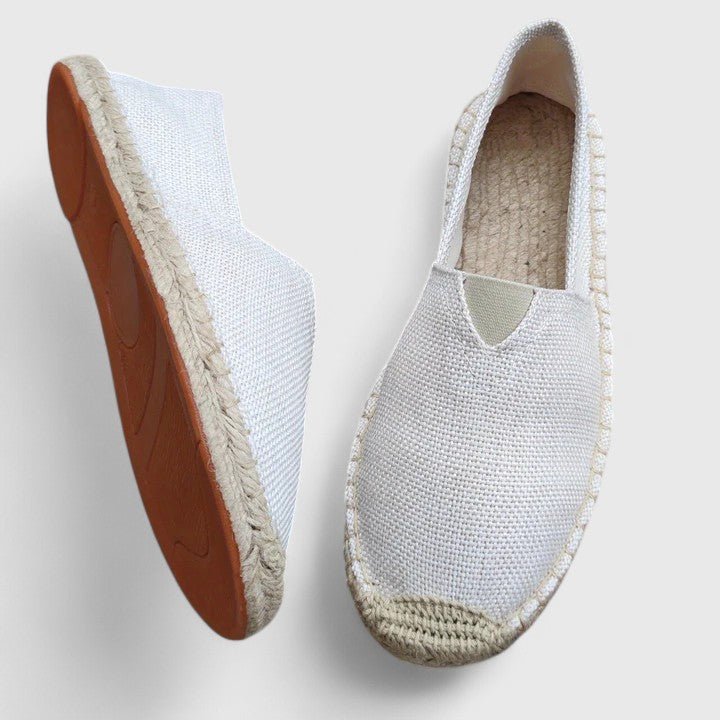 Women's Orthopedic Canvas Slip-On Espadrilles - White