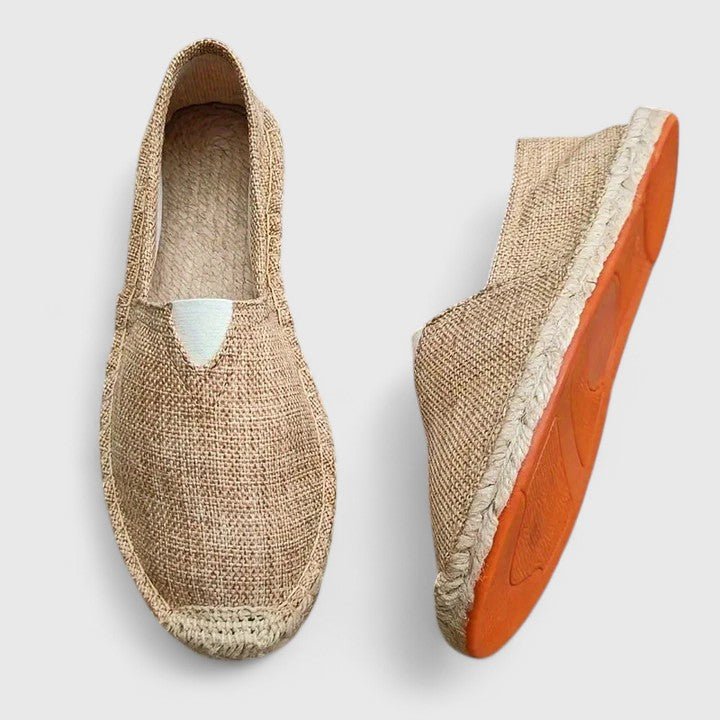 Women's Orthopedic Canvas Slip-On Espadrilles - Brown