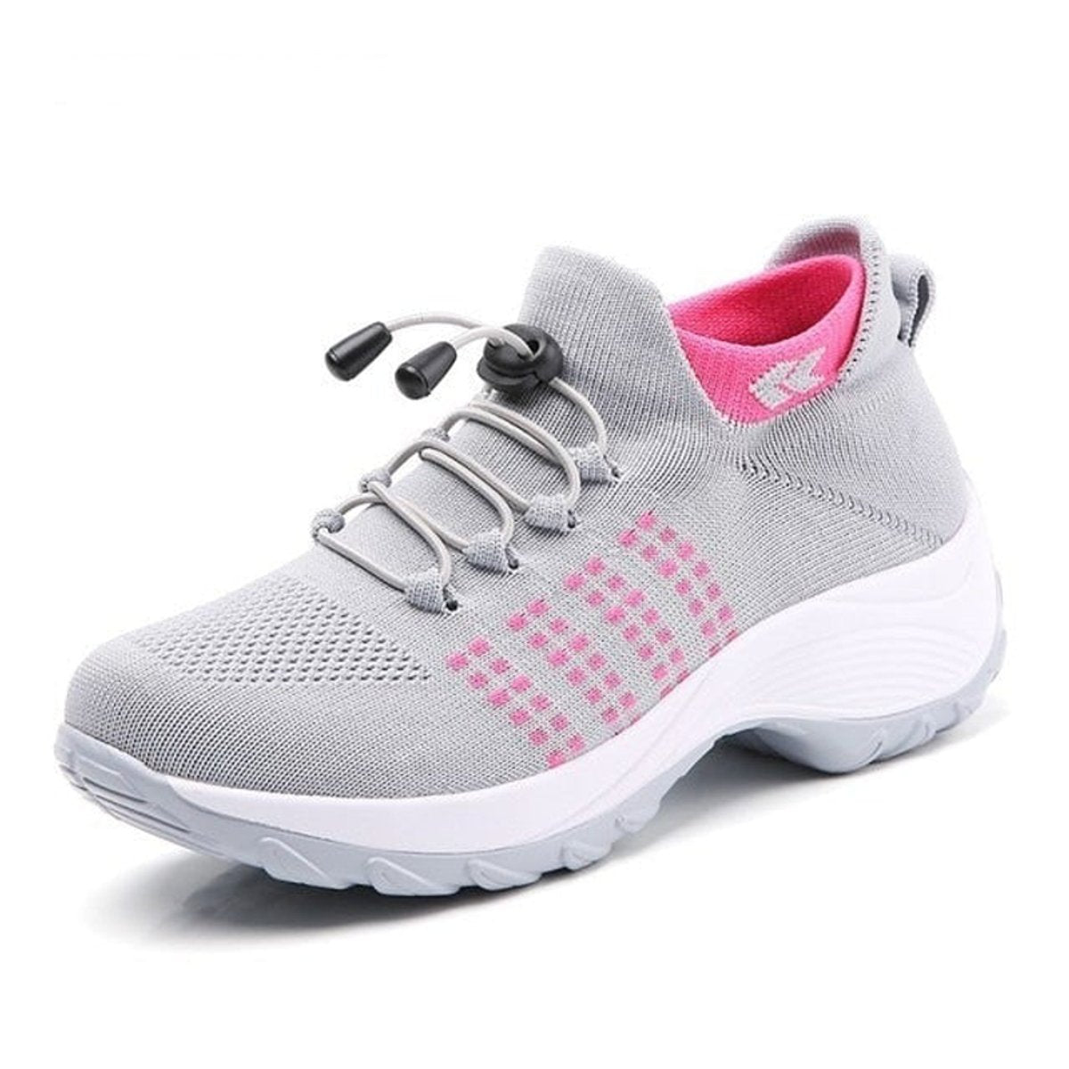 Women's Orthopedic Comfort Sneakers Cushioned Knit Platform Trainers