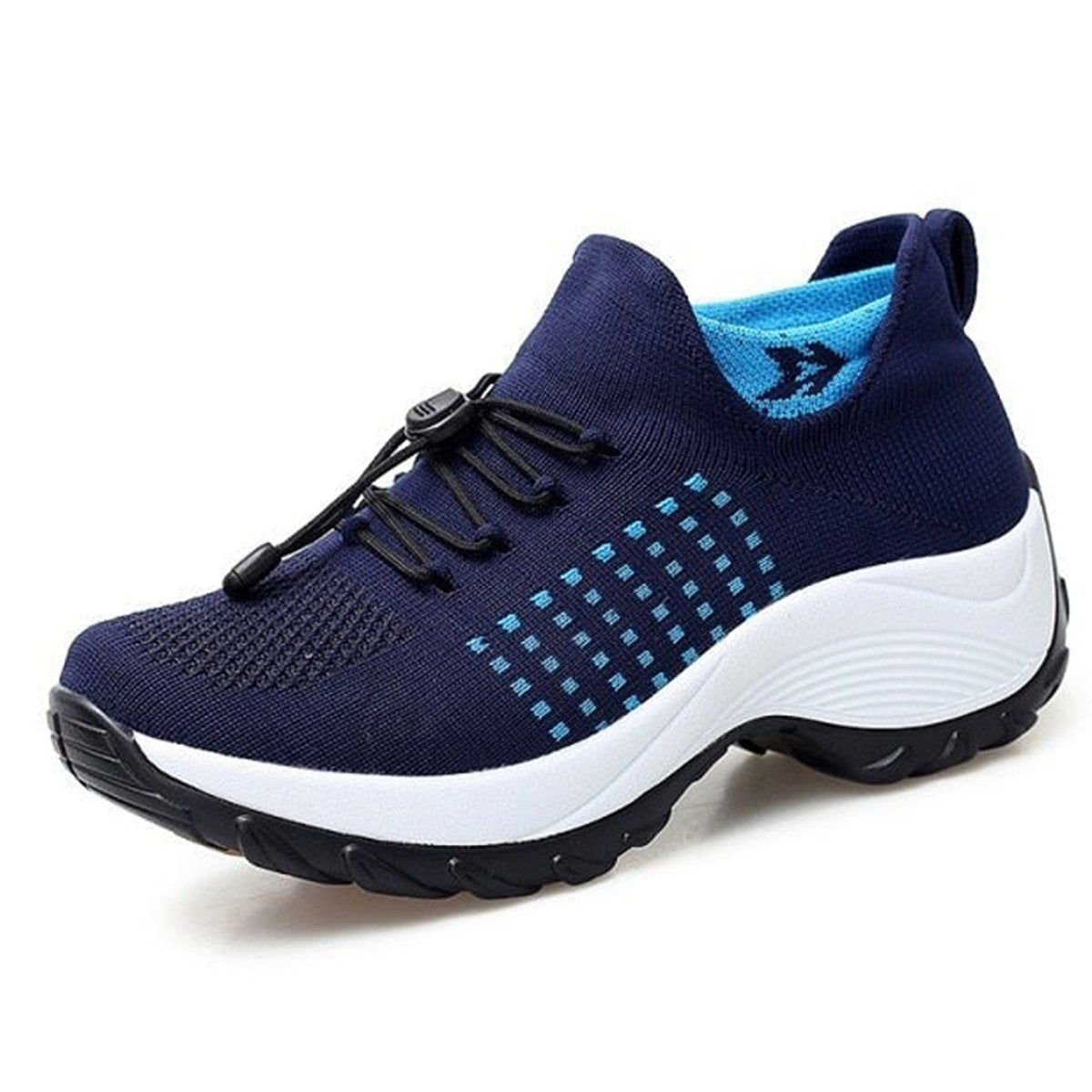 Women's Orthopedic Comfort Sneakers Cushioned Knit Platform Trainers