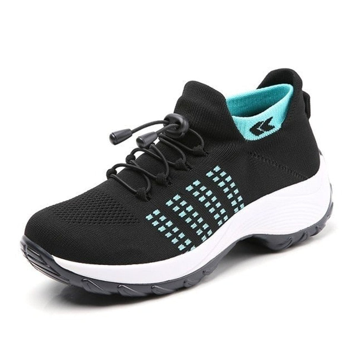 Women's Orthopedic Comfort Sneakers Cushioned Knit Platform Trainers