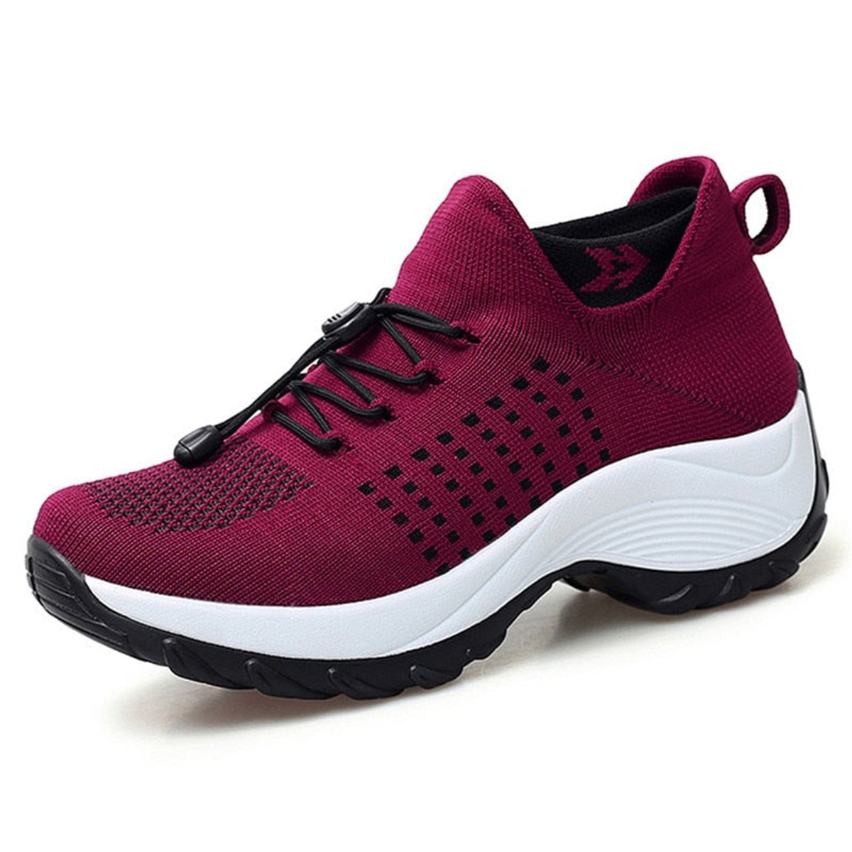 Women's Orthopedic Comfort Sneakers Cushioned Knit Platform Trainers