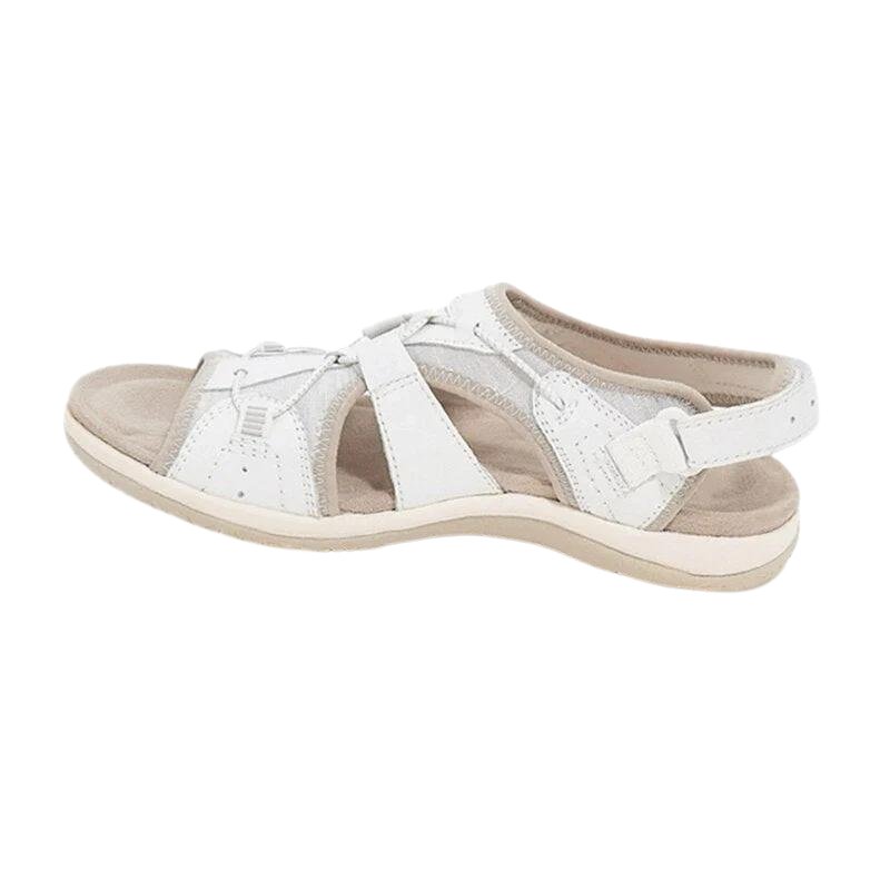 Women's Orthopedic Cushioned Adjustable Walking Sandals - White