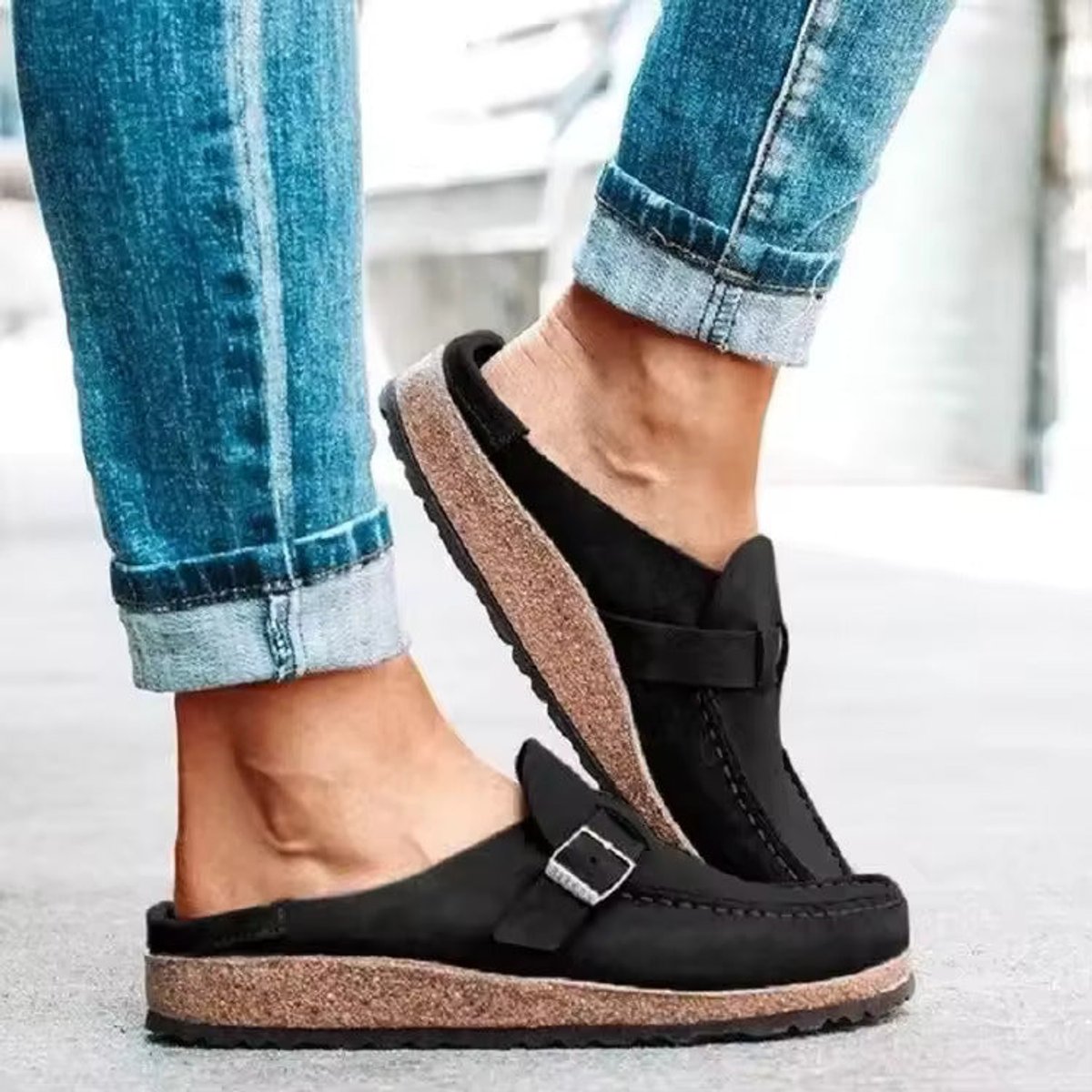 Women's Orthopedic Cushioned Slip-On Suede Comfort Loafers