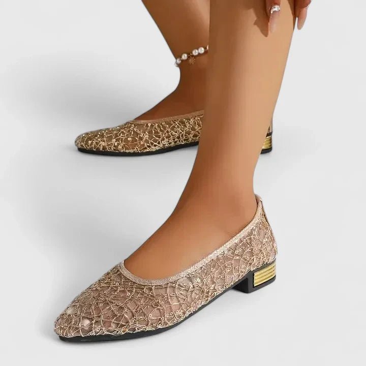 Women's Orthopedic Lace Mesh Pointed-Toe Flats