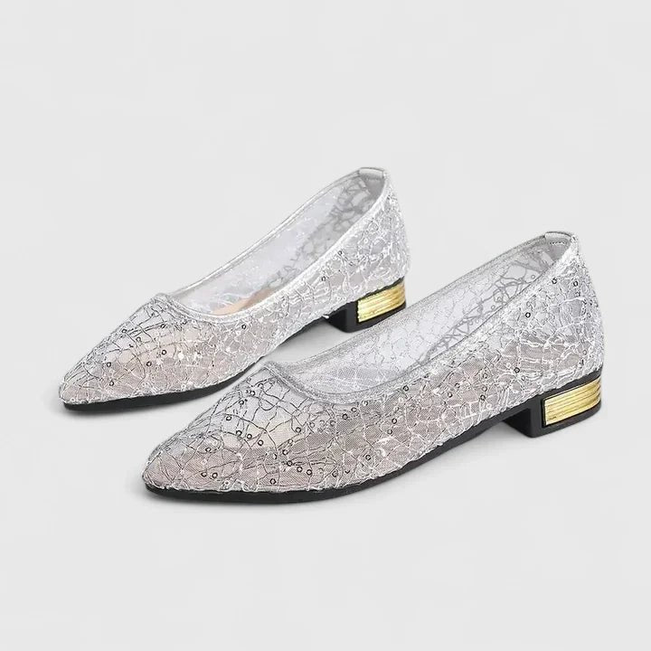 Women's Orthopedic Lace Mesh Pointed-Toe Flats
