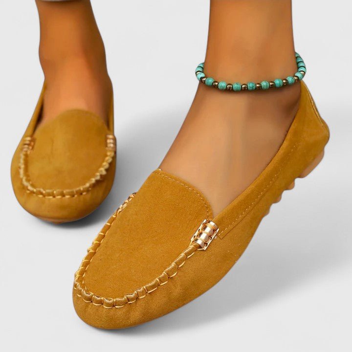 Women's Orthopedic Metal-Detail Slip-On Loafers