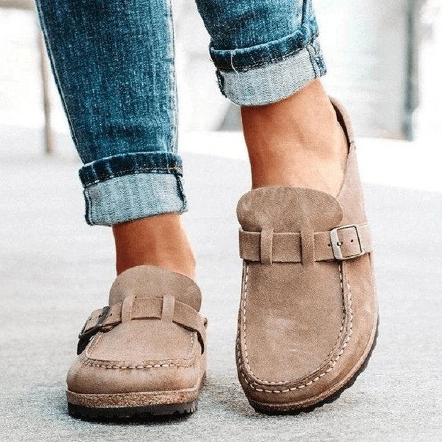 Women's Orthopedic Mules Slip-On Comfort Buckle
