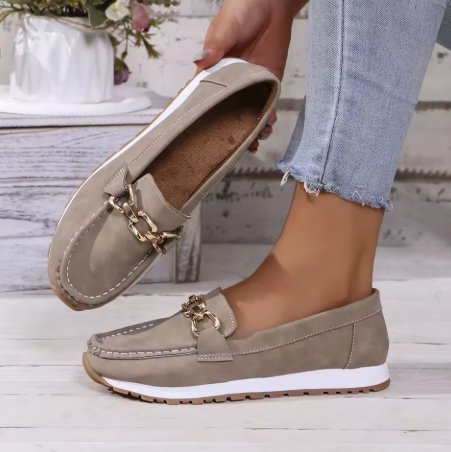 Women's Orthopedic Non-Slip Comfort Loafers - Grey