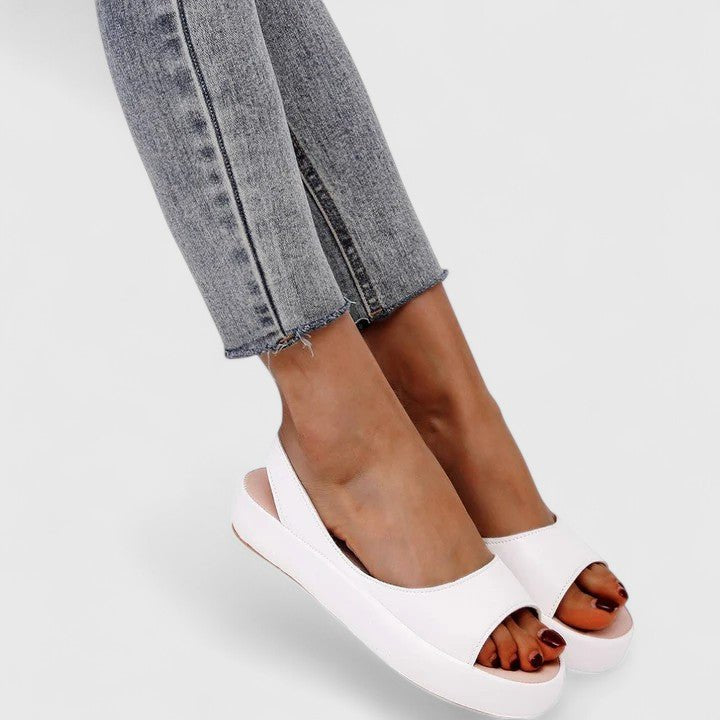 Women's Orthopedic Sandals Slip-On Comfort Cushioned - White