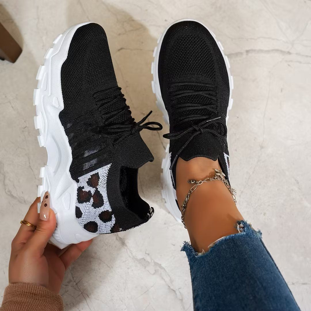 Women's Orthopedic Sneakers Mesh Breathable Comfort - Black/White