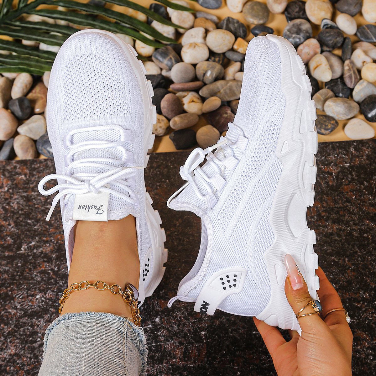 Women's Orthopedic Sneakers Mesh Breathable Comfort - White 2