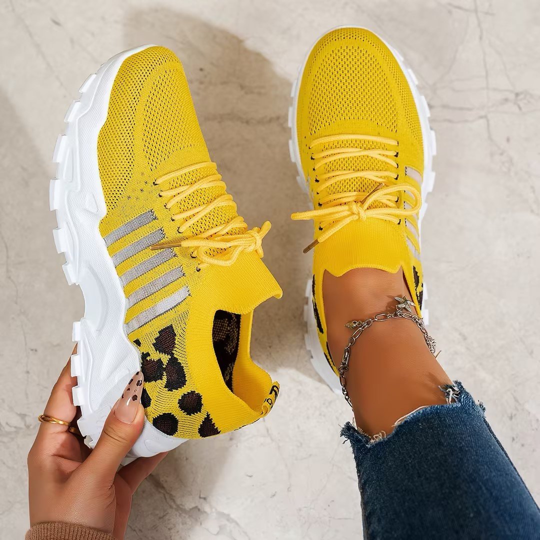 Women's Orthopedic Sneakers Mesh Breathable Comfort - Yellow
