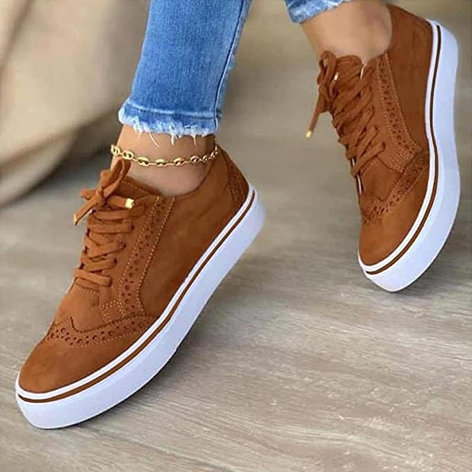 Women's Orthopedic Sneakers Platform Lace-Up Comfort