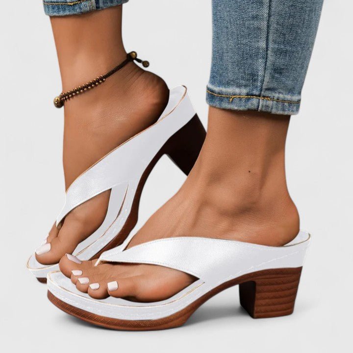Women's Orthopedic Thong Sandals - White