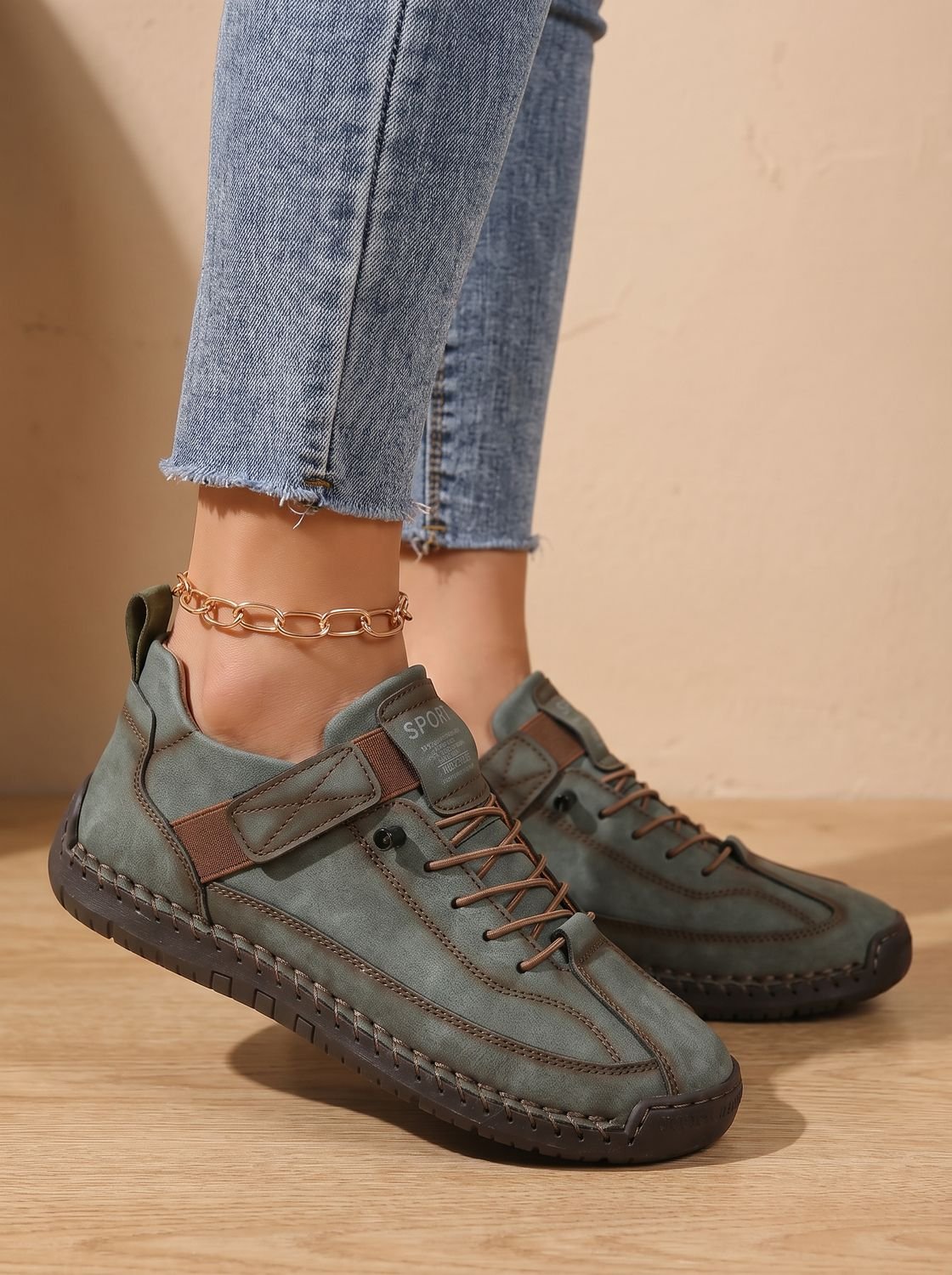 Women's Orthopedic Wide-Fit Elastic Slip-On Sneakers