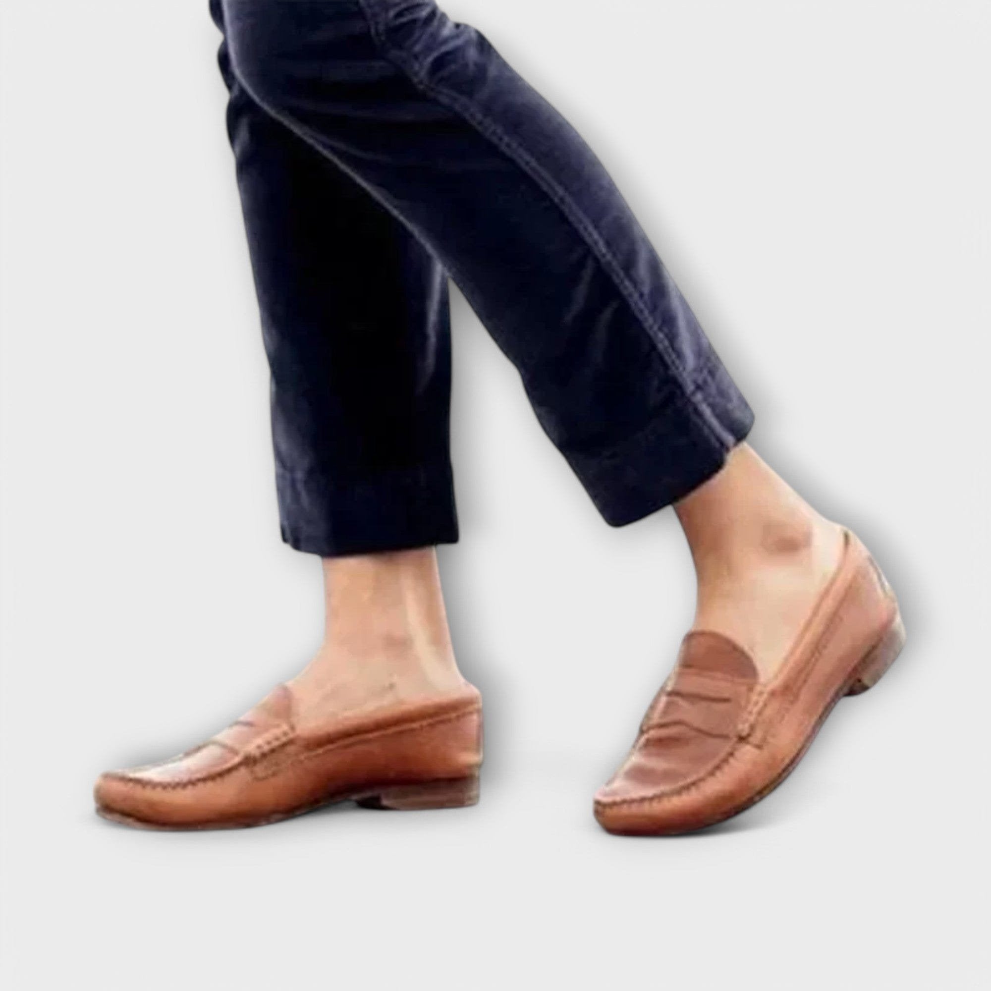 Women's Penny Loafers Slip-On Comfort Leather Classic