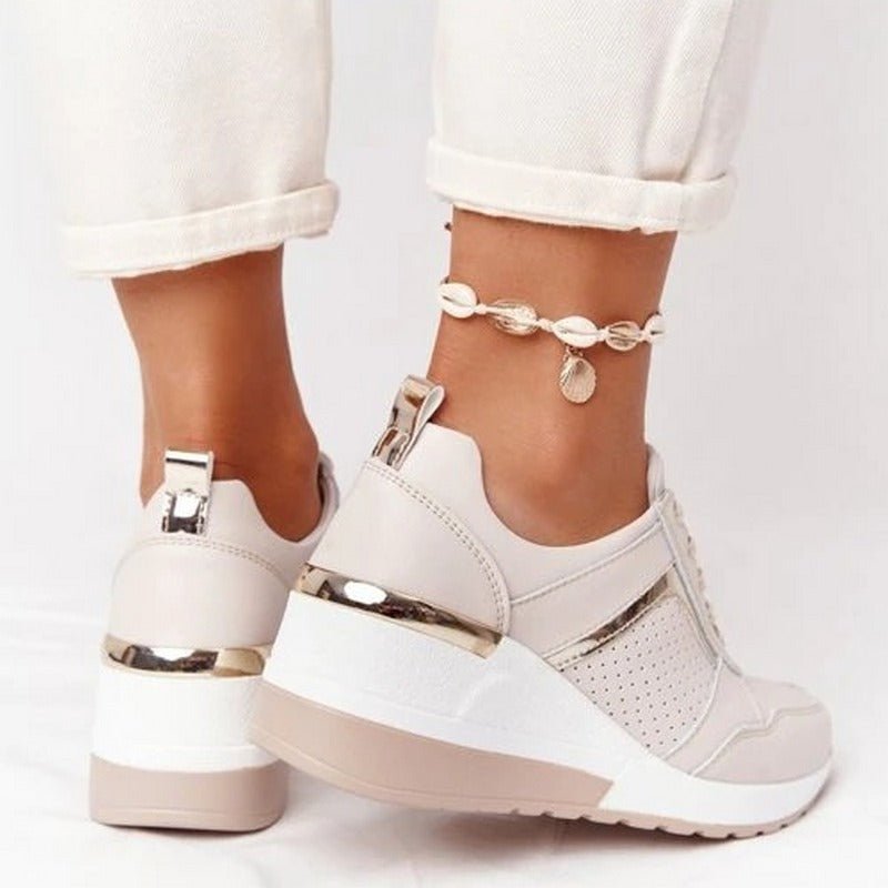 Women's Platform Sneakers Orthopedic Comfort Support Lace-Up