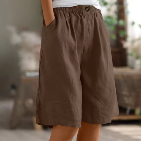 Women's Relaxed-Fit Elastic-Waist Bermuda Shorts - Bruin