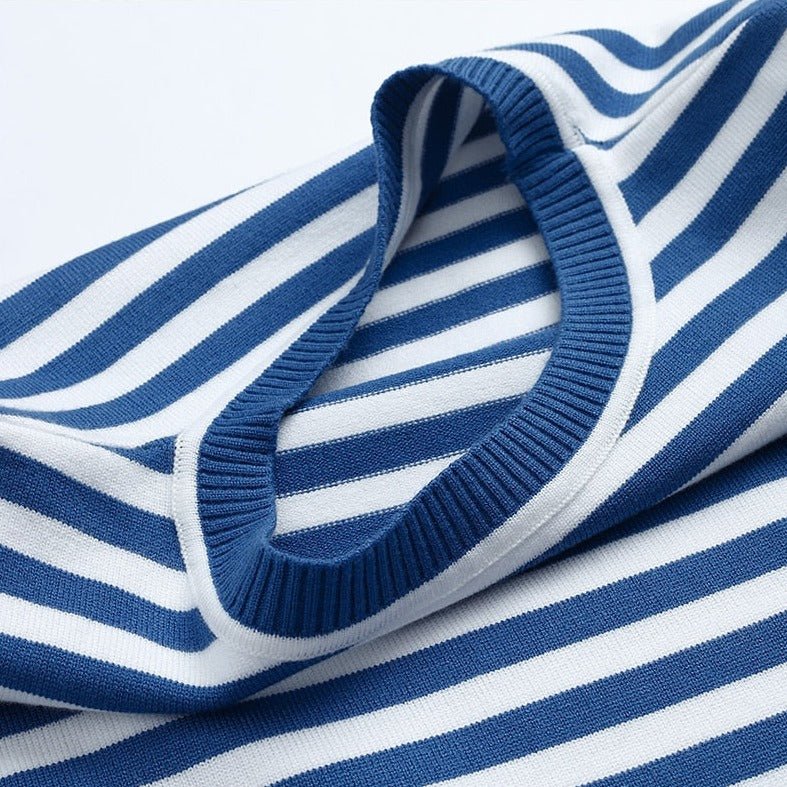 Women's Relaxed-Fit Striped Long-Sleeve Pullover